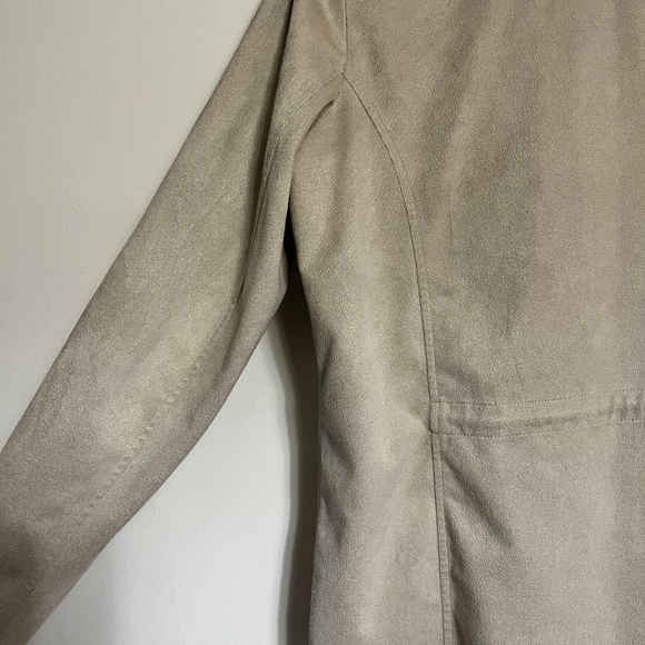 JULES & LEOPOLD XL CREAM SUEDE SOFT THIN LAYERED CARDIGAN - Picture 8 of 8